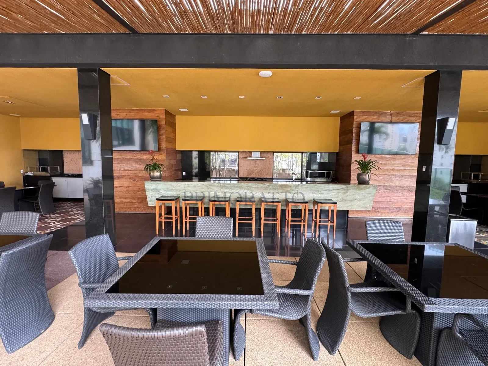 Espaço gourmet · área de estar