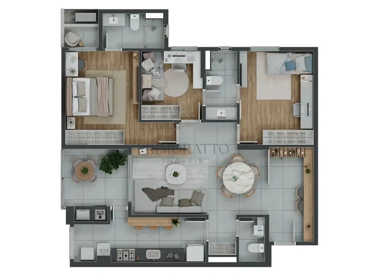Gran Paradiso · Finais 02 e 08 · 99,53 m²