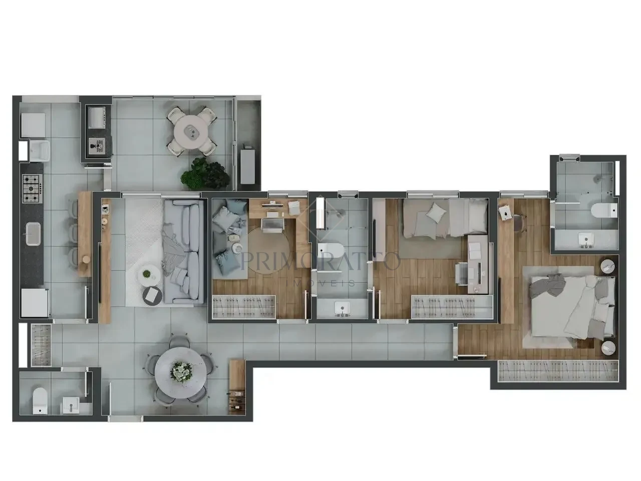 Gran Paradiso · Finais 04 e 06 · 93,35 m²