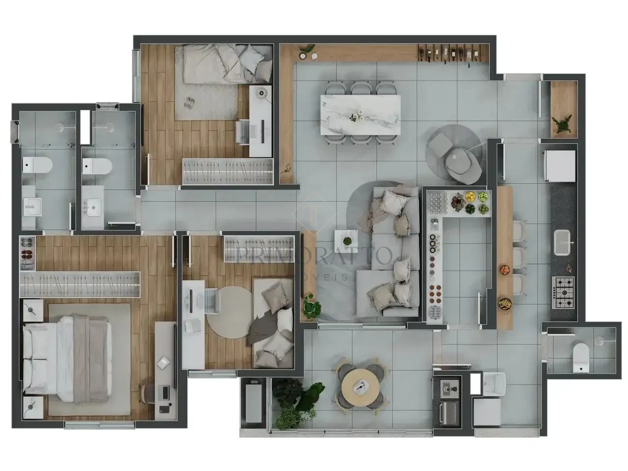 Mont Blanc · Finais 01 e 07 · 107,93 m²