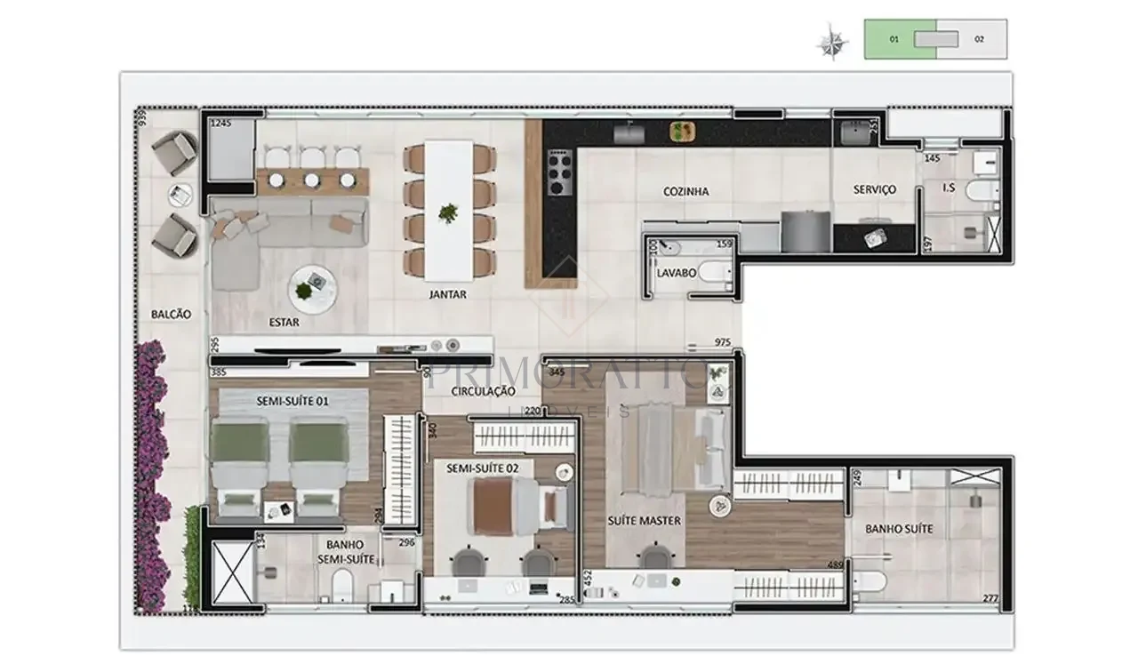 Apartamento Balcony 5 Pavimento