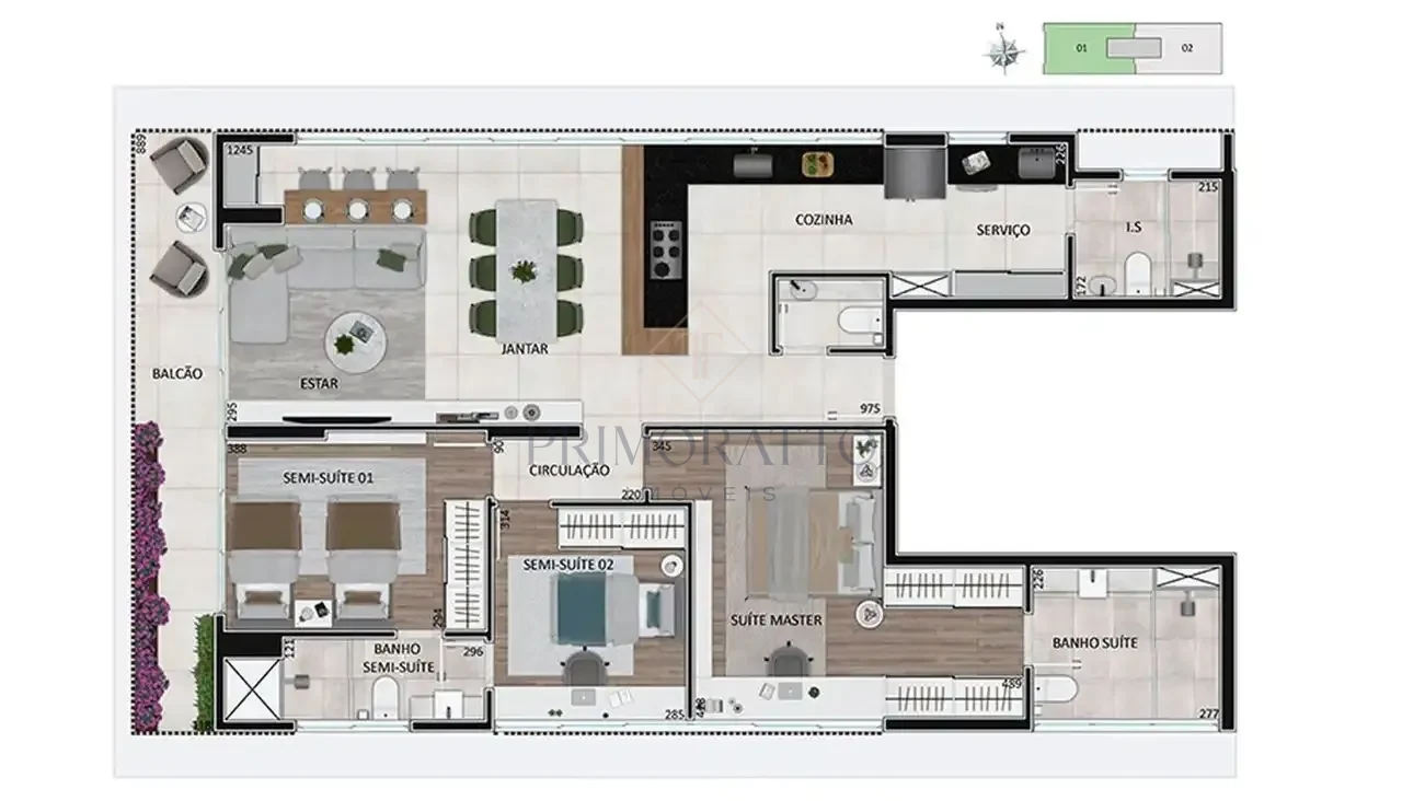 Apartamento Balcony 6 Pavimento