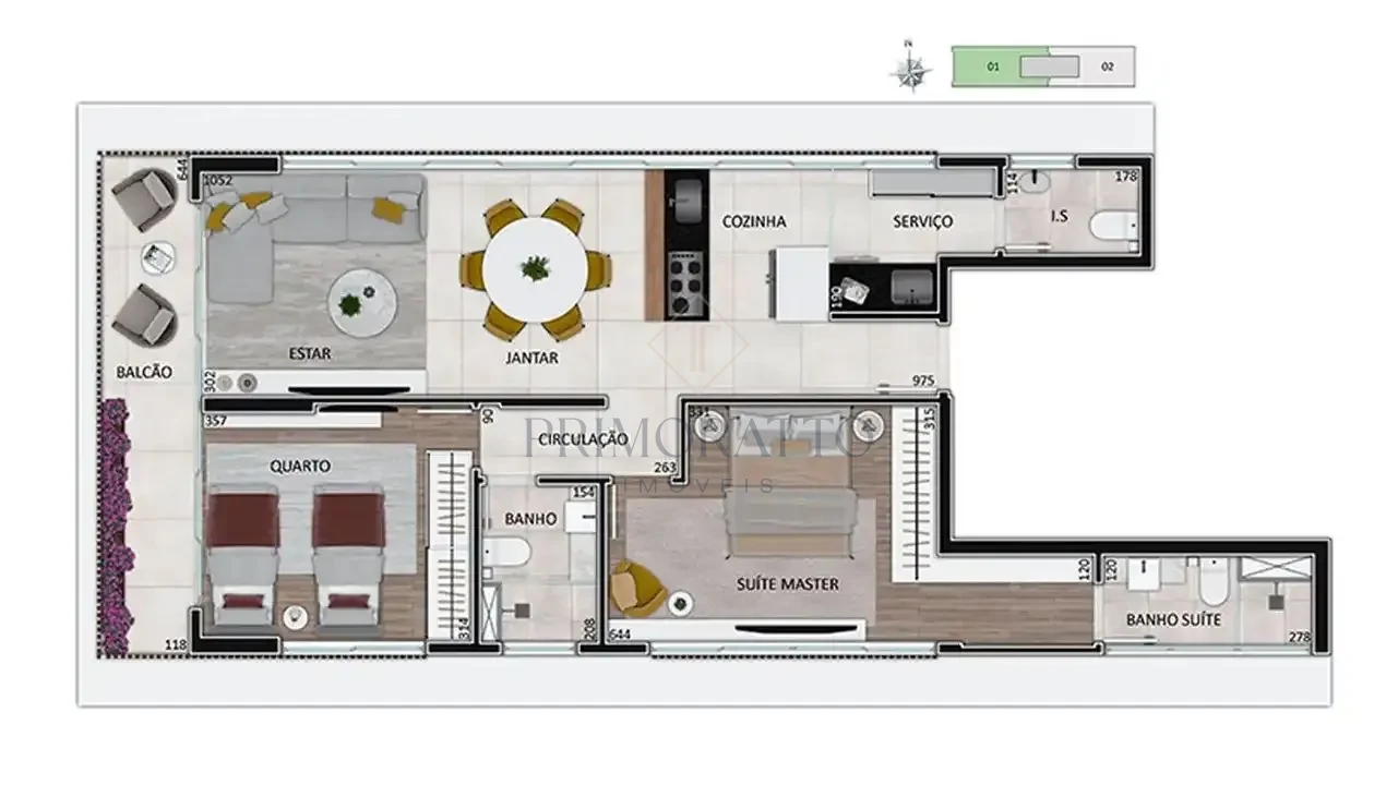 Apartamento Balcony 9 Pavimento