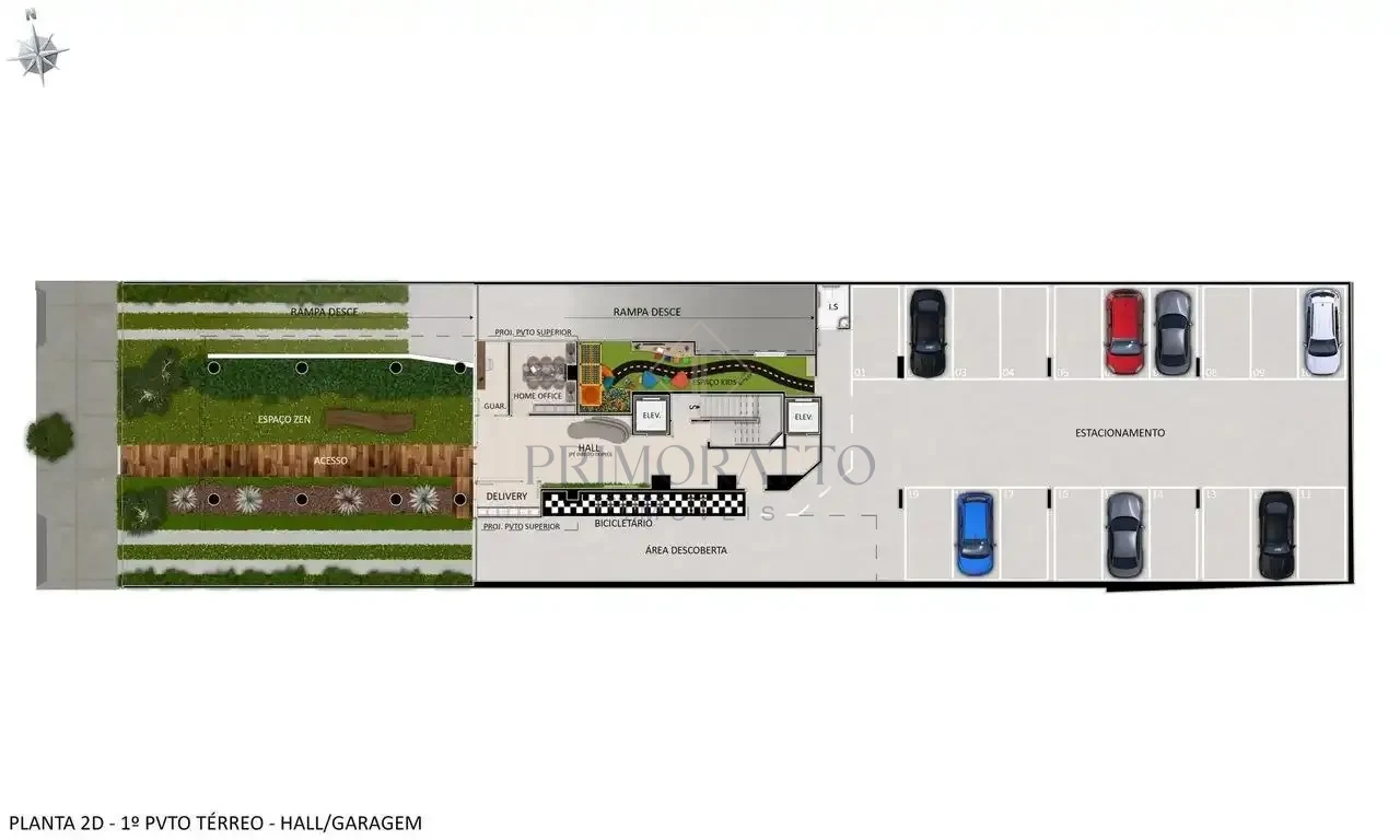 Planta — Hall da Garagem