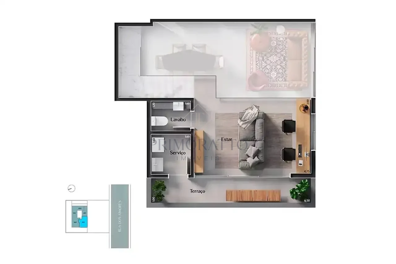 Cobertura 2 Suites 2 Pavimento