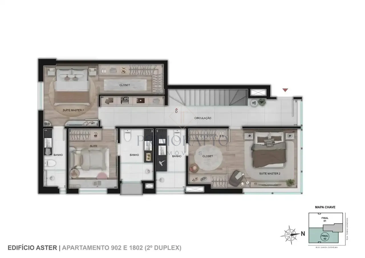 Apartamento Duplex · 2º Pavimento