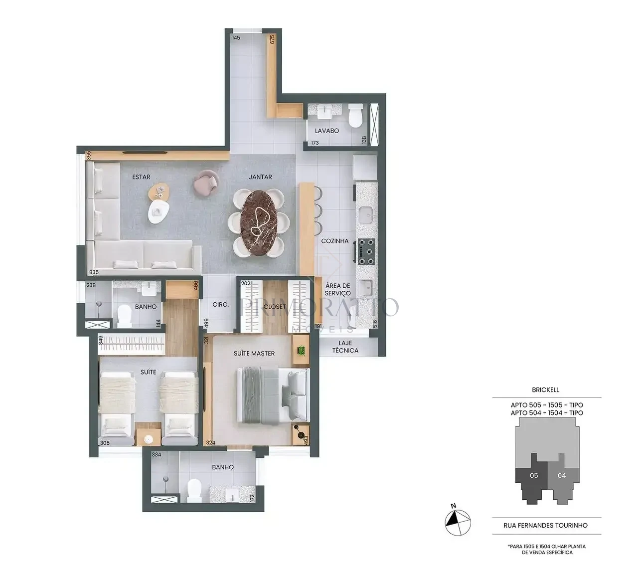 Apartamento 505 A 1505 78m