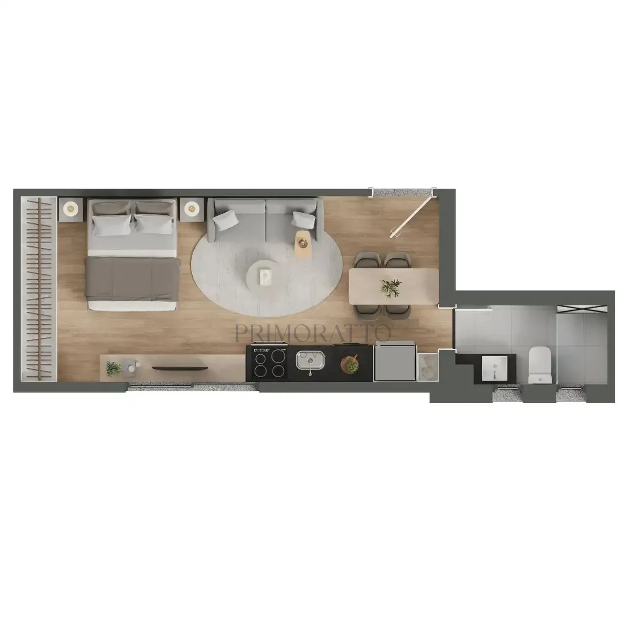 Apartamento De 1 Quarto 31 M