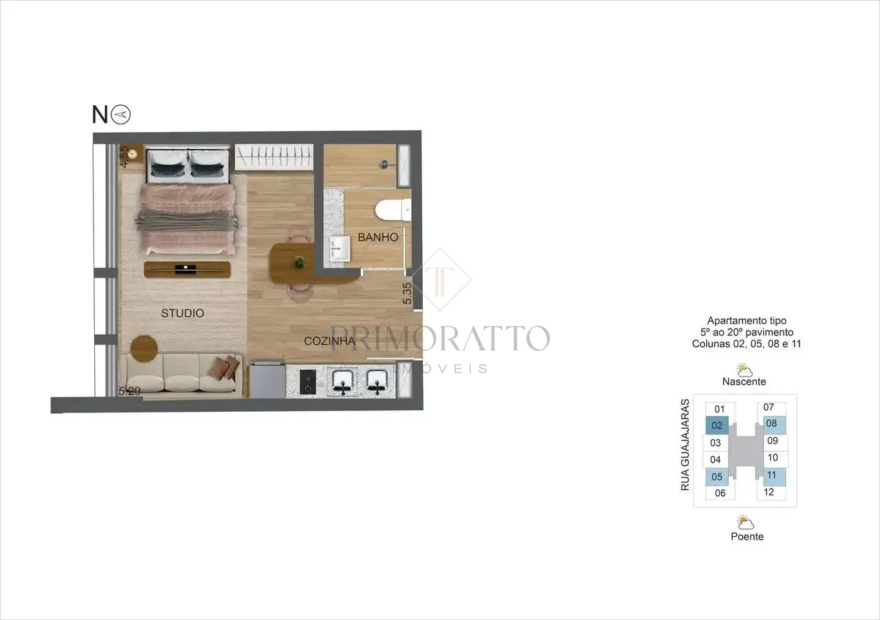 Apartamento 502 · Planta