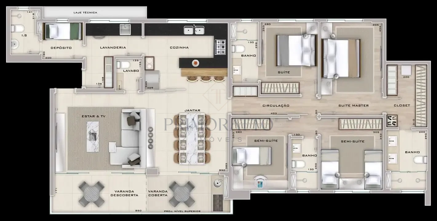Apartamento Tipo · Finais 602 e 1002