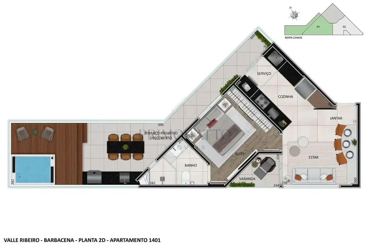 Apartamento Tipo Final 01 1 Qto Terrace