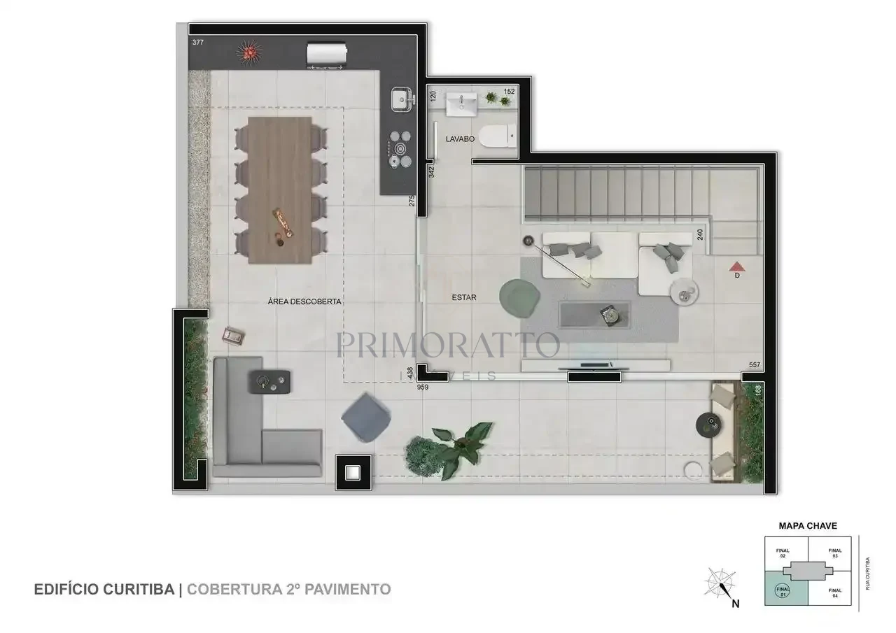 Cobertura · 2º Pavimento