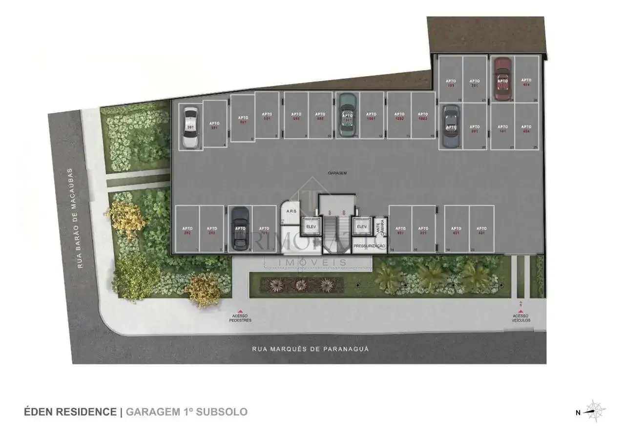 Garagem — 1º Subsolo