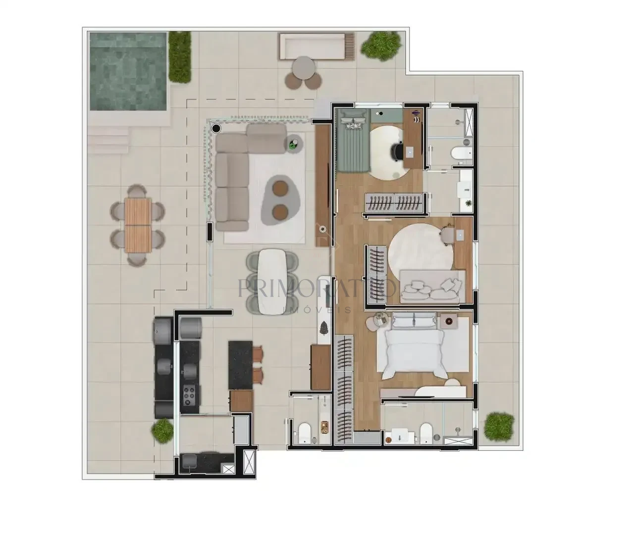 Pardini Nassif Planta Humanizada 2d Apartamento Terreo Privativo 202