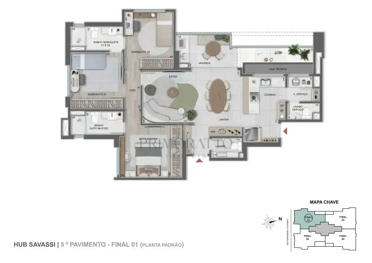 Apartamento Tipo · Final 501