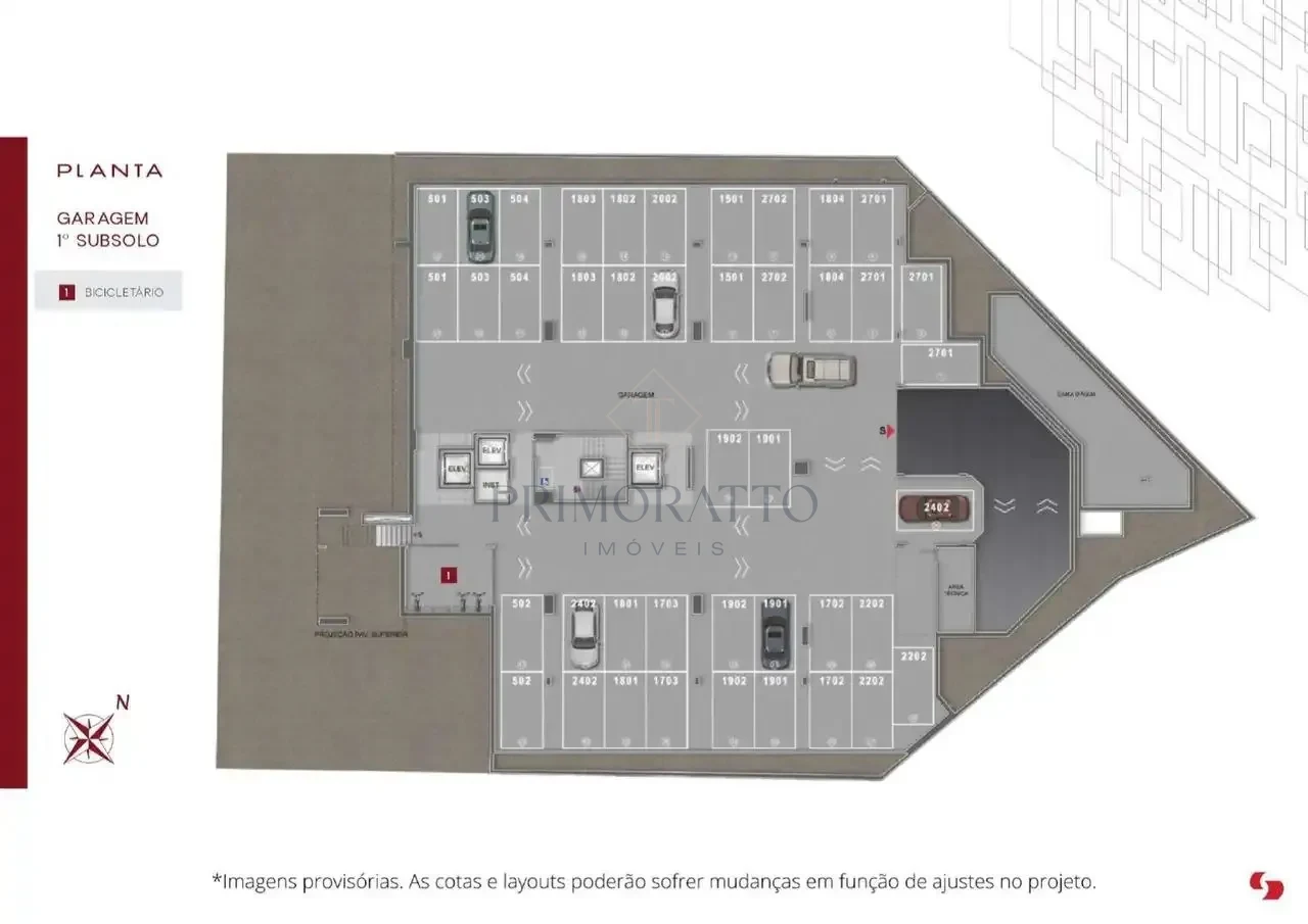 Garagem · 1º Subsolo