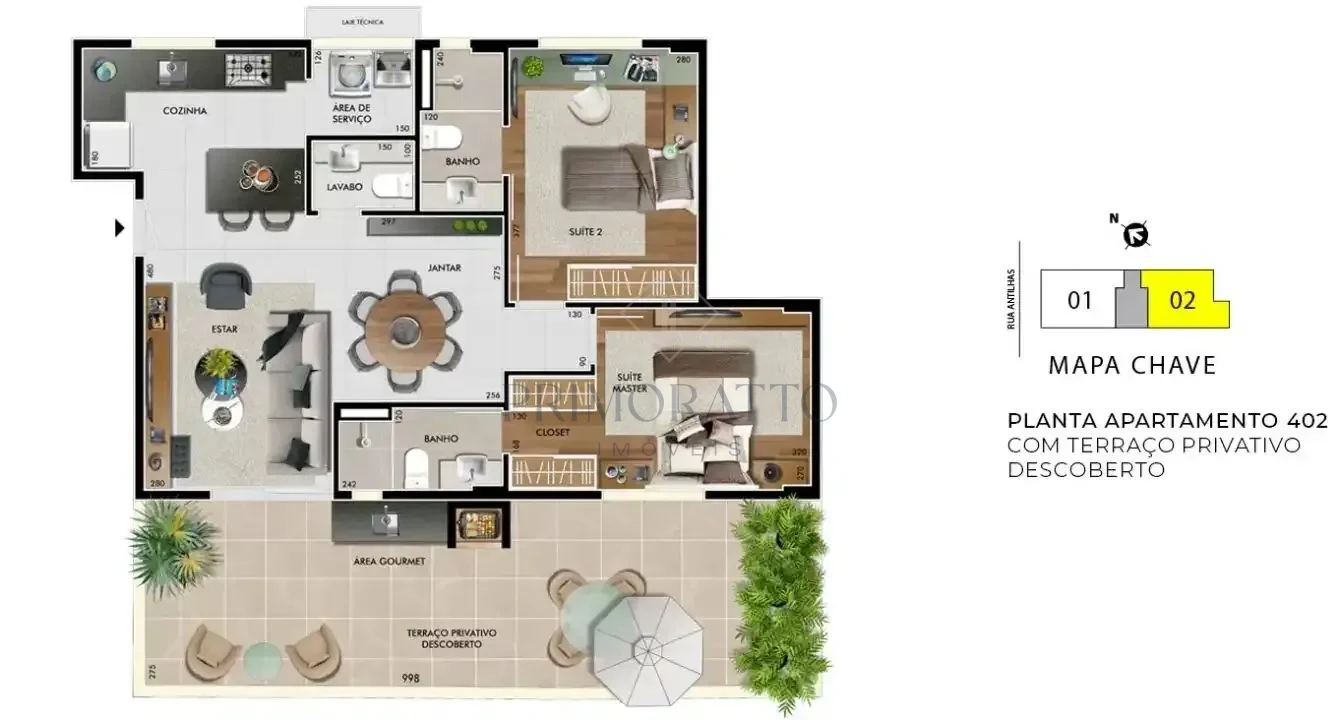Apartamento Com Area Privativa 402