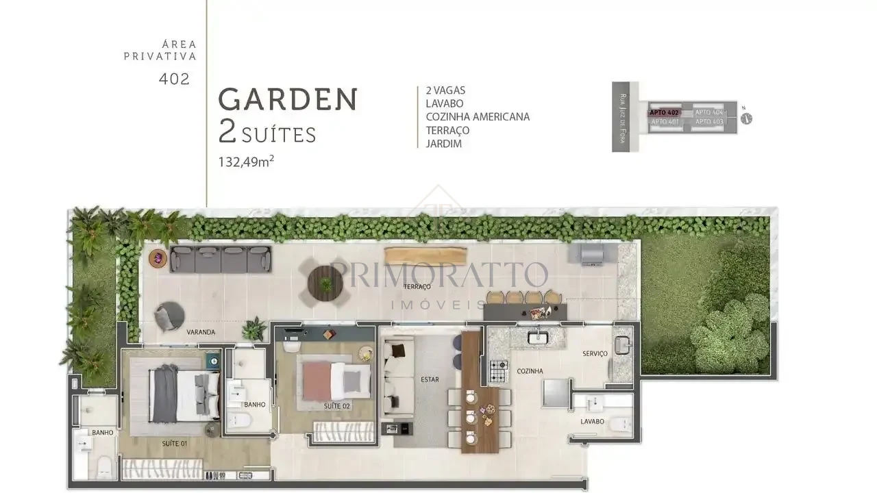 Apartamento Com Area Privativa 402