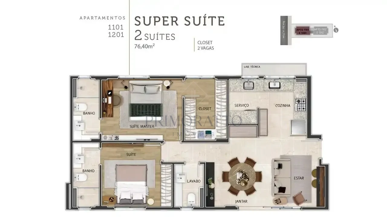 Apartamento Tipo 11 Ao 12 Pavimento Final 01