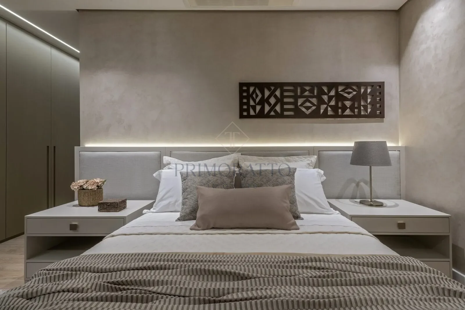 Suíte master · apartamento decorado