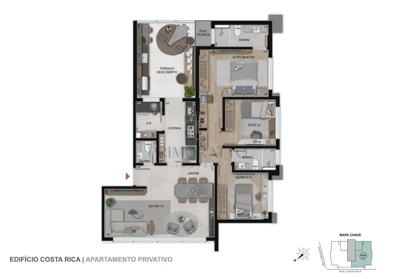 Apartamento com Área Privativa