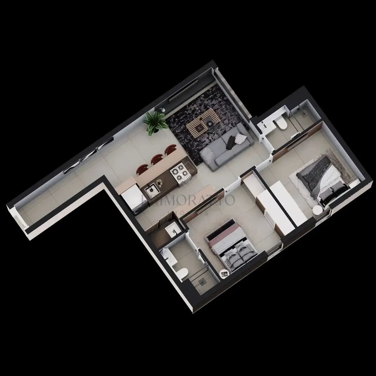 Apartamento Tipo Doll House