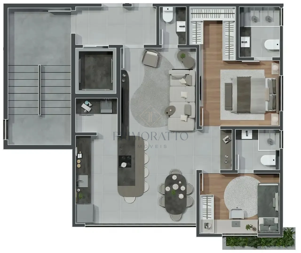 Seleto Fascino Aptos Tipo 301 401 501