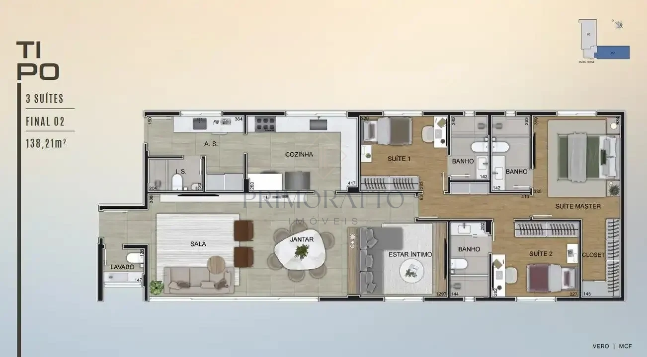 Apartamento Tipo Final 02 Opcao 3 Suites